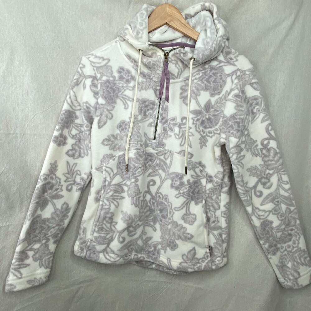 Avalanche Outdoor Supply Pullover Hoodie Pattern Floral 1/4 Zip Womens S NWOT
